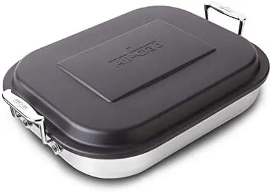 Cookware Stainless Steel and Plastic Square Covered Baking Pan 8 x 8 Inch Rounded Edges, Upright Handles, BPA Free Plastic Lid,
Cookware Stainless Steel and Plastic Square Covered Baking Pan 8 x 8 Inch Rounded Edges, Upright Handles, BPA Free Plastic Lid,