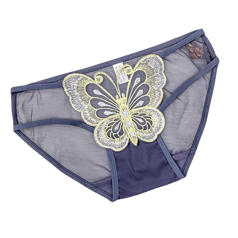 Sexy Women Briefs Butterfly Embroidery Mesh Panties Ultra-thin Transparent Knickers Exquisite Lingerie Breath Erotic Underwear
Sexy Women Briefs Butterfly Embroidery Mesh Panties Ultra-thin Transparent Knickers Exquisite Lingerie Breath Erotic Underwear
