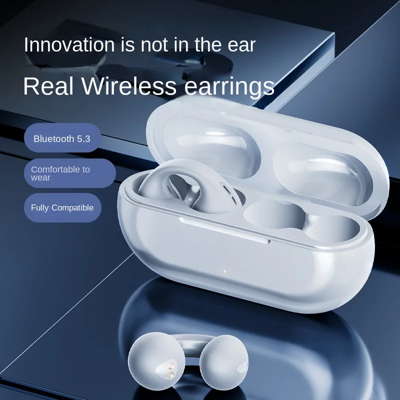 Cross Border Inaudible Bluetooth Headset Bone Conduction Earring Bluetooth True Wireless Sports Air Conduction Headset Sold Well
Cross Border Inaudible Bluetooth Headset Bone Conduction Earring Bluetooth True Wireless Sports Air Conduction Headset Sold Well