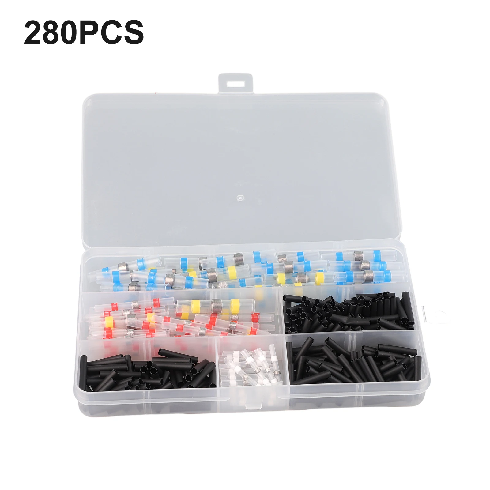 Heat Shrink Solder Seal Sleeve 280PCS Crimps Butt Joint Increased Current Insulation Strain Relief Terminal Kit
Heat Shrink Solder Seal Sleeve 280PCS Crimps Butt Joint Increased Current Insulation Strain Relief Terminal Kit