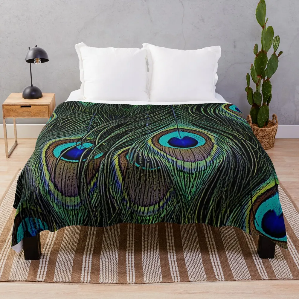 Peacock feathers, bird lover gifts, cool bird outfits, beautiful feather patterns Throw Blanket Blankets For Bed
Peacock feathers, bird lover gifts, cool bird outfits, beautiful feather patterns Throw Blanket Blankets For Bed