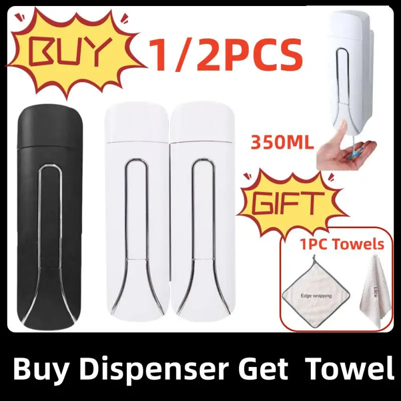 Bathroom Liquid Soap Dispenser Wall Mounted For Kitchen Plastic 350ml Shower Gel Detergent Shampoo Bottle Hotel Home Accessories
Bathroom Liquid Soap Dispenser Wall Mounted For Kitchen Plastic 350ml Shower Gel Detergent Shampoo Bottle Hotel Home Accessories