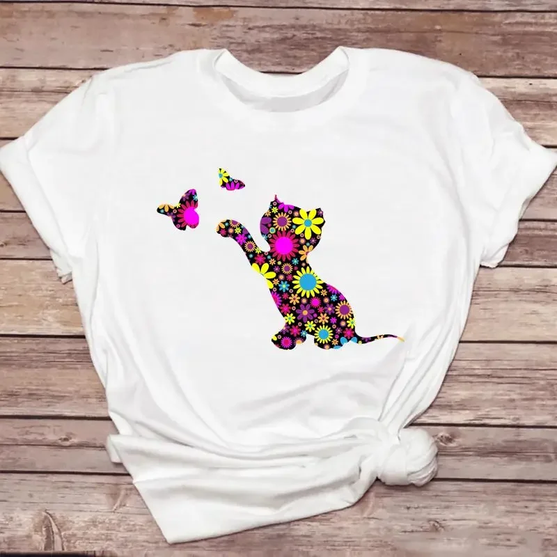 Trend Tee Cat Style New Lovely Women Tshirt Fashion Casual Summer O-Neck Tshirt Femme Fun Cat Lover Tshirt Wholesale
Trend Tee Cat Style New Lovely Women Tshirt Fashion Casual Summer O-Neck Tshirt Femme Fun Cat Lover Tshirt Wholesale