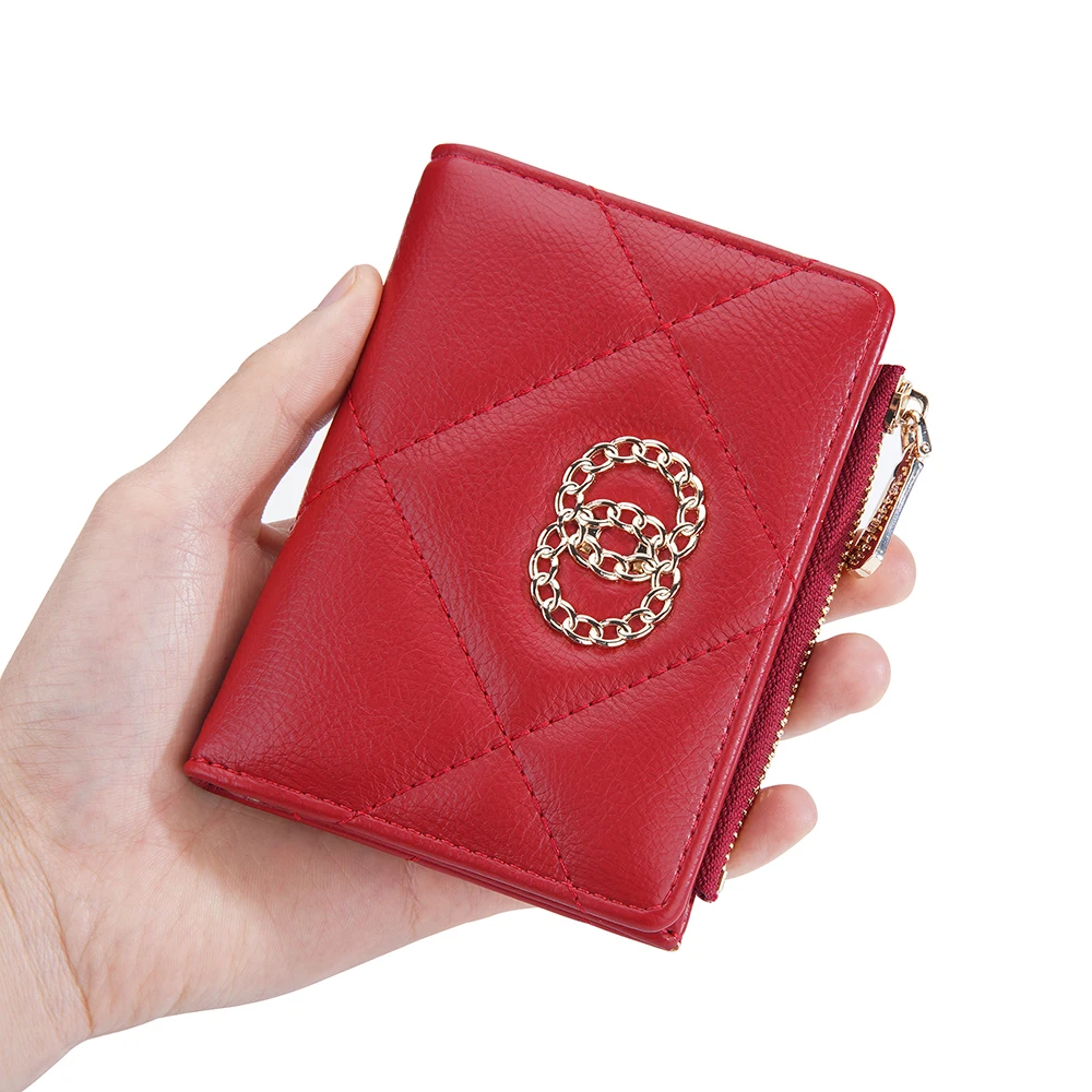 2023 New Women's Wallet Short Leather Wallets with Zipper Coin Pocket Small Card Holder Fashion Red Green Black Purses for Women
2023 New Women's Wallet Short Leather Wallets with Zipper Coin Pocket Small Card Holder Fashion Red Green Black Purses for Women
