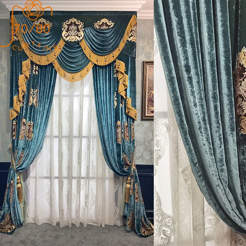 Customized Blue Gilded Embroidered Velvet Fabric for Palaces Curtains for Living Rooms Bedrooms Villas High Window Screens
Customized Blue Gilded Embroidered Velvet Fabric for Palaces Curtains for Living Rooms Bedrooms Villas High Window Screens