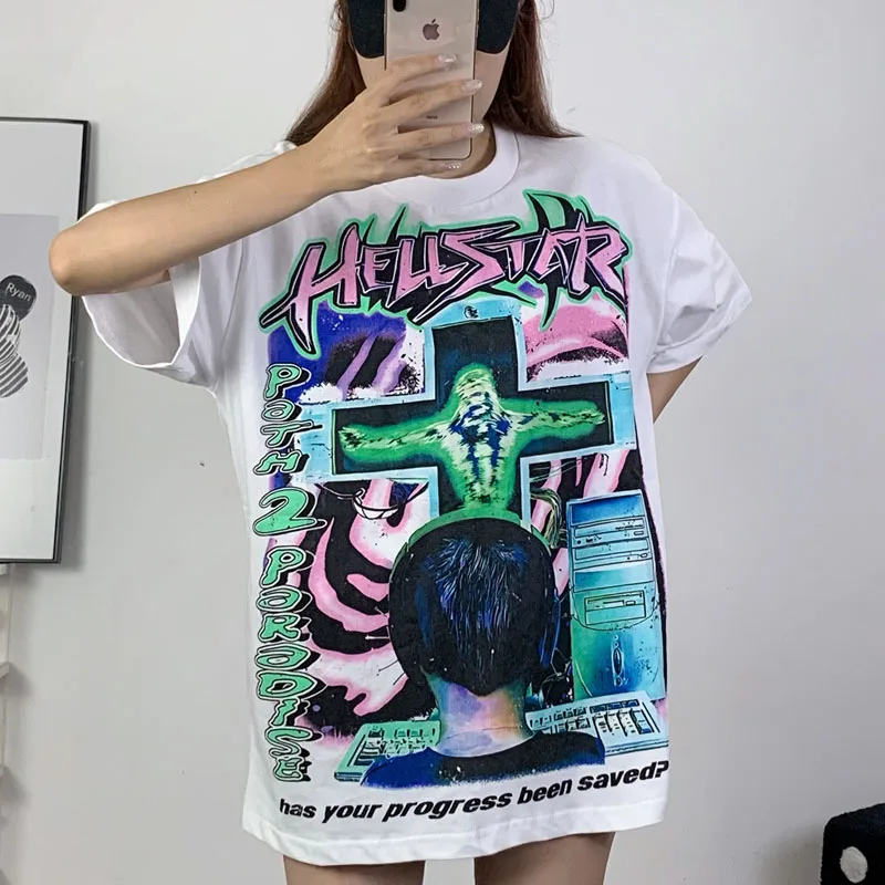 2023SS Hellstar Correct 1:1 Label Printing High Quality Large 100% Cotton Couple Short Sleeve T-shirt
2023SS Hellstar Correct 1:1 Label Printing High Quality Large 100% Cotton Couple Short Sleeve T-shirt