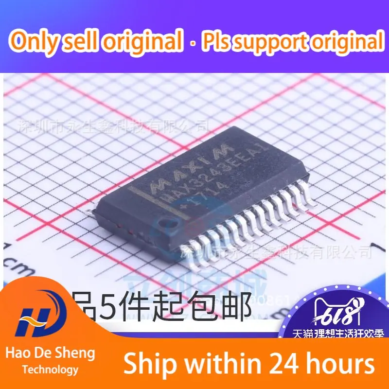 10 шт./партия MAX3243EEAI + T MAX3243EEAI MAX3243 SSOP-28 новая Оригинальная фотография
10 шт./партия MAX3243EEAI + T MAX3243EEAI MAX3243 SSOP-28 новая Оригинальная фотография
