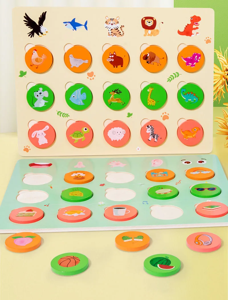 Montessori Toddler Sensory Matching Game Early Education Puzzle Toys Cartoon Jigsaw Toys Color Shape Cognitive Training Gift
Montessori Toddler Sensory Matching Game Early Education Puzzle Toys Cartoon Jigsaw Toys Color Shape Cognitive Training Gift