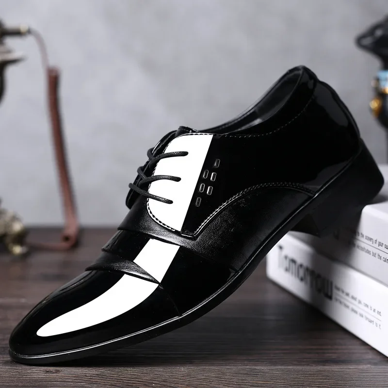 

Shoes for Men Dress Mens Shoe Formal Leather Italian Original Men's Pointed Toe Luxury Brand Elevator Shoes for Men