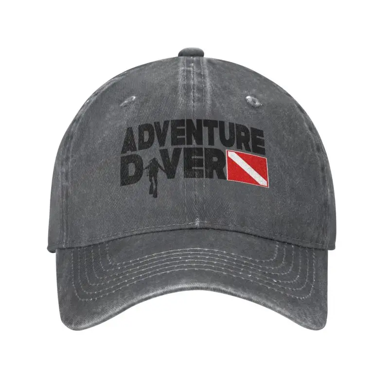 

Personalized Cotton Adventure Diver Baseball Cap Women Men Breathable Scuba Diving Dad Hat Sports