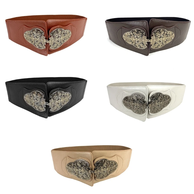 Fashion PU Corset Belt Shaping Girdle Belt Elastic Wide Waist Belt with Carving Floral Buckle Shirt Decorative Belt
Fashion PU Corset Belt Shaping Girdle Belt Elastic Wide Waist Belt with Carving Floral Buckle Shirt Decorative Belt