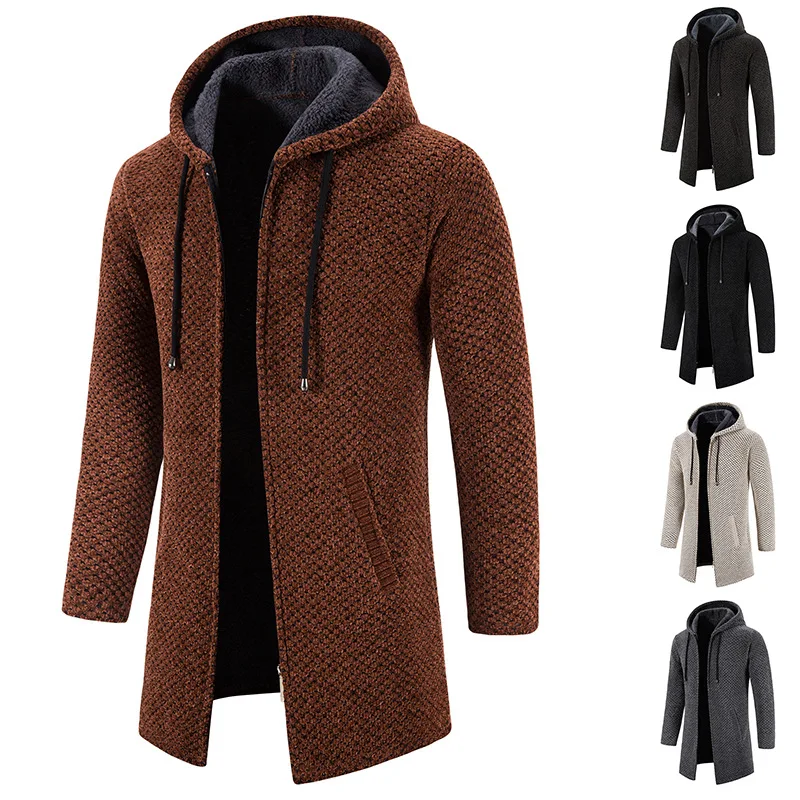 Fleece Cardigan Men Hooded Warm Sweatercoat Thick Keep Warm Fashion Winter Sweater Jackets Knitted Cardigan Coats Man Clothes
Fleece Cardigan Men Hooded Warm Sweatercoat Thick Keep Warm Fashion Winter Sweater Jackets Knitted Cardigan Coats Man Clothes
