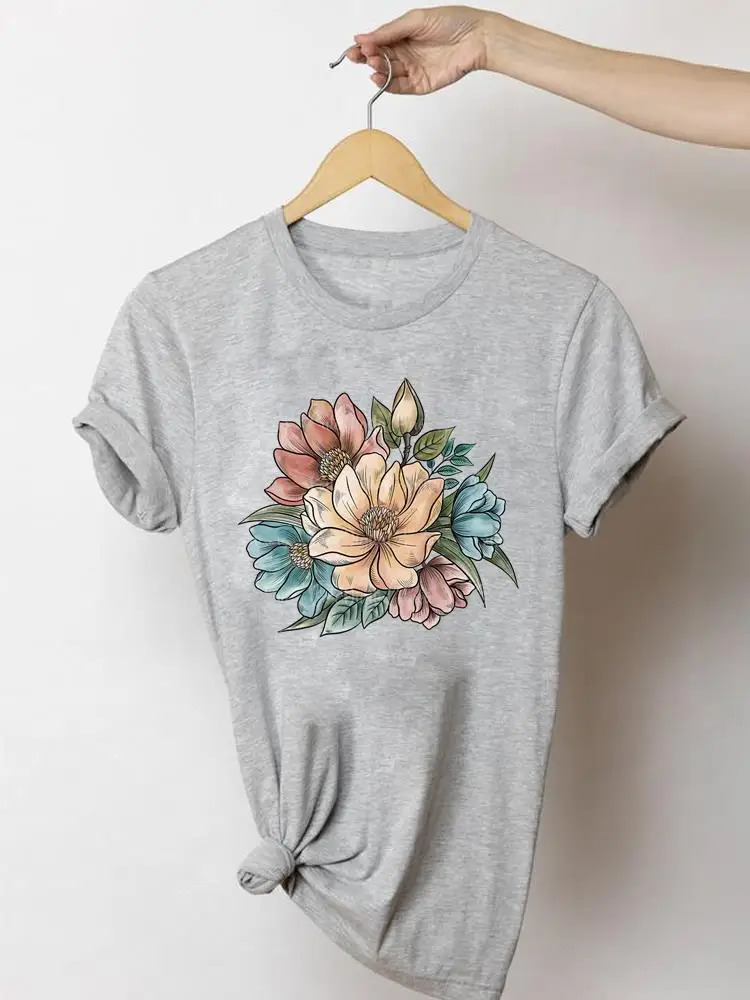 Summer Tshirt Graphic T-shirts Printing Clothing Print Flower Watercolor Lovely 90s Fashion Women Short Sleeve Top Tee
Summer Tshirt Graphic T-shirts Printing Clothing Print Flower Watercolor Lovely 90s Fashion Women Short Sleeve Top Tee