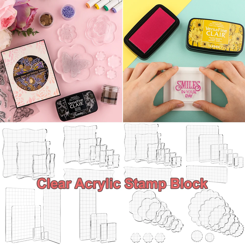 3-9pcs/set Clear Acrylic Stamp Blocks Kit With Grid Lines Get Perfect Stamps For DIY Scrapbooking Album Decorative Handmade Tool
3-9pcs/set Clear Acrylic Stamp Blocks Kit With Grid Lines Get Perfect Stamps For DIY Scrapbooking Album Decorative Handmade Tool