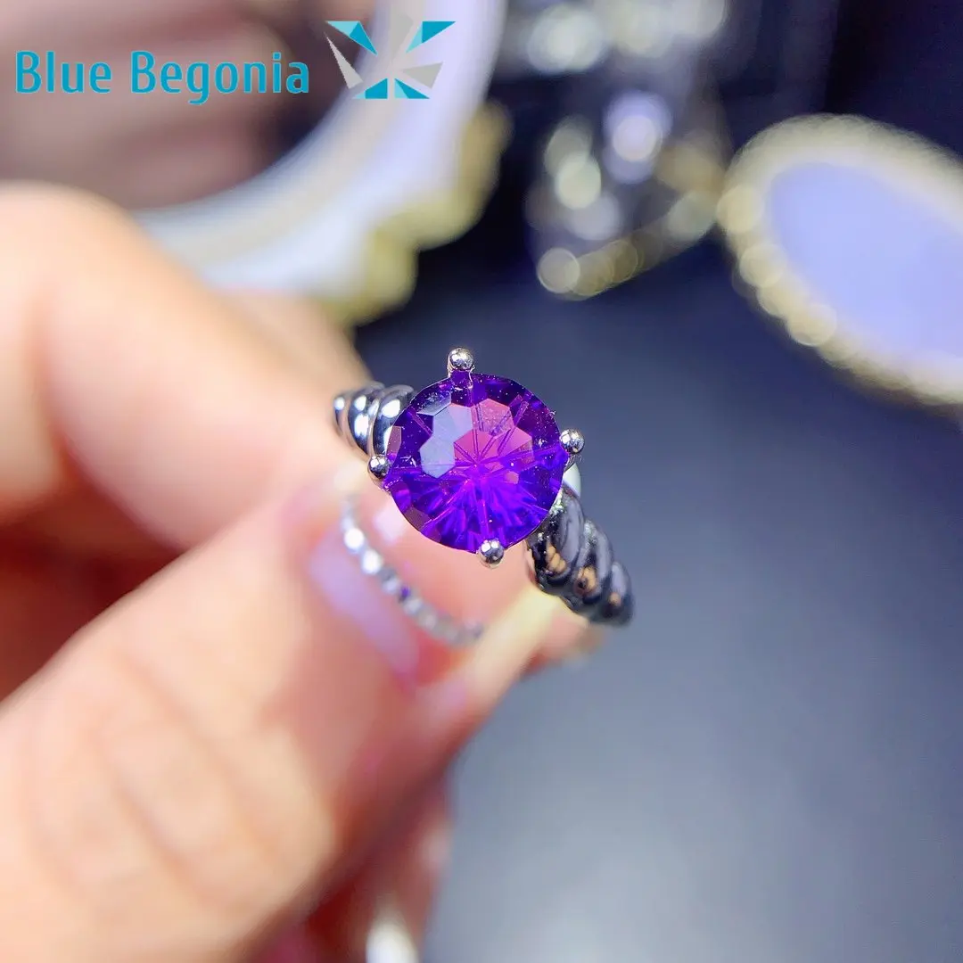 Natural Amethyst Ring 925 Sterling Silver Fine Jewelry for Women Gift 8*8MM Gemstone
Natural Amethyst Ring 925 Sterling Silver Fine Jewelry for Women Gift 8*8MM Gemstone
