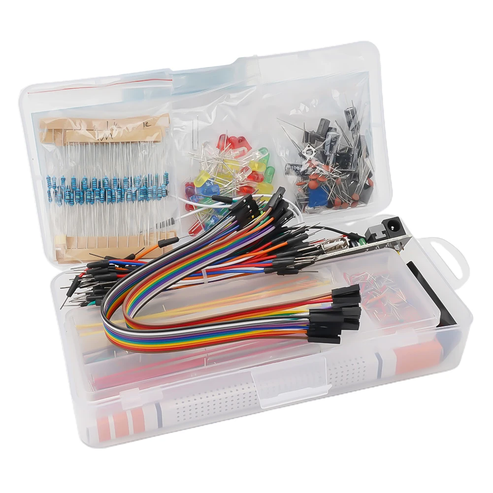 Set Electronic Component 374pcs Cable Ceramic Capacitors For Arduino Kit Starter 830 830 Connection Point Breadboard
Set Electronic Component 374pcs Cable Ceramic Capacitors For Arduino Kit Starter 830 830 Connection Point Breadboard