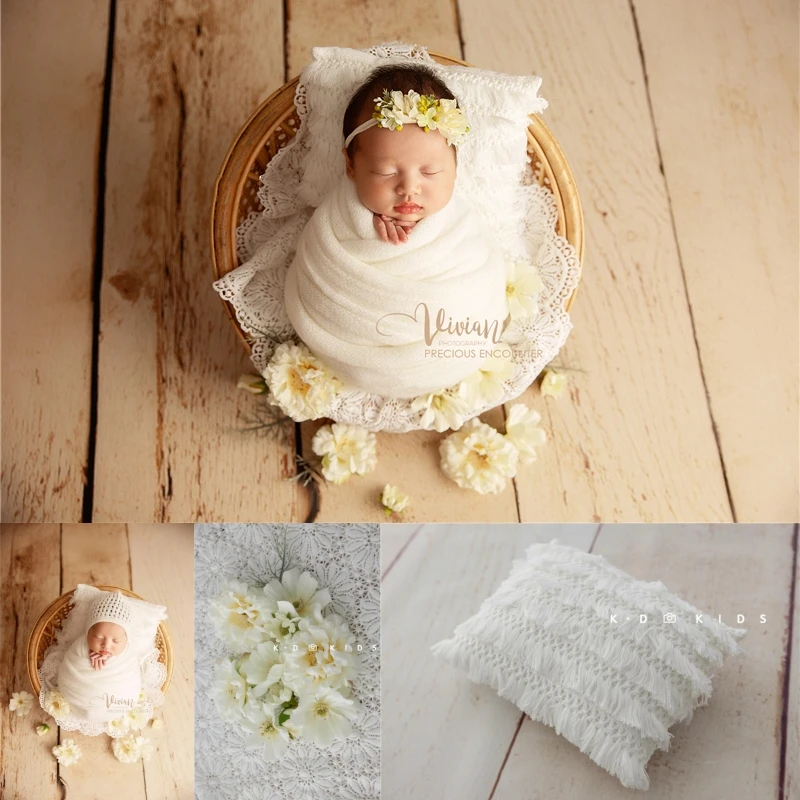

Newborn Baby Photography Props Spring Floral Posing Basket Backdrop Theme Set Fotografia Photoshoot Studio Shoot Photo Props