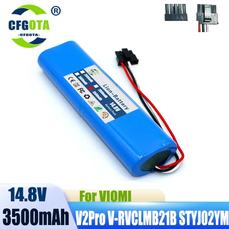 14.8V Replacement Battery for xiaomi sweeper and tractor all-in-one machine STYTJO2YM Yunmi MVVC01-JG Accessory Spare Battery
14.8V Replacement Battery for xiaomi sweeper and tractor all-in-one machine STYTJO2YM Yunmi MVVC01-JG Accessory Spare Battery