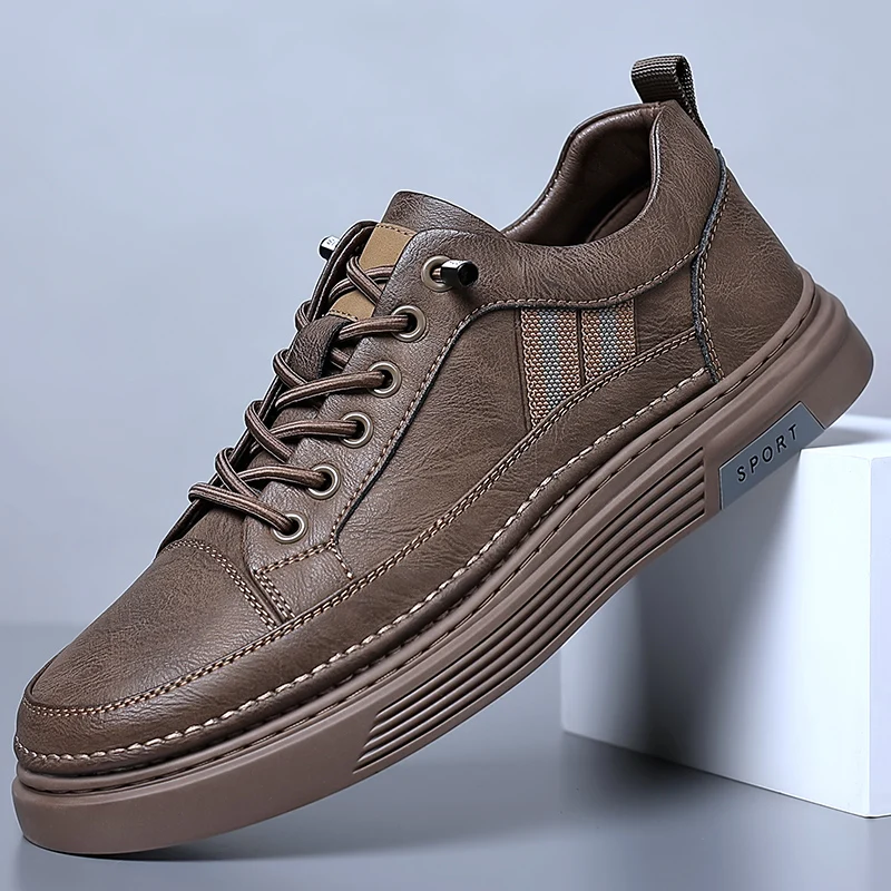 Men Shoes High Quality Leather Casual Sneakers Black White Sports Tennis Footwear Luxury Designer Man Shoes Free Shipping
Men Shoes High Quality Leather Casual Sneakers Black White Sports Tennis Footwear Luxury Designer Man Shoes Free Shipping