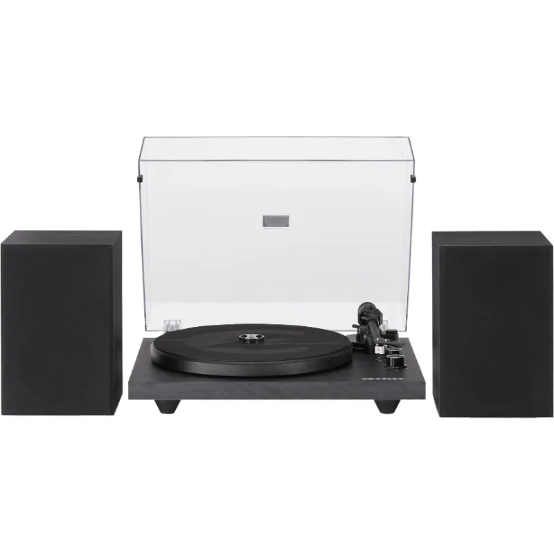 

Turntable HiFi System Record Player with Speakers, Adjustable Tonearm, Moving Magnet Cartridge, Bluetooth Receiver