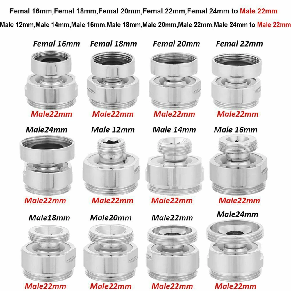 Aerator Adapter High quality Faucet Adapter with 360 Degree Rotation for Flexible Water Spray and Hose Connection
Aerator Adapter High quality Faucet Adapter with 360 Degree Rotation for Flexible Water Spray and Hose Connection