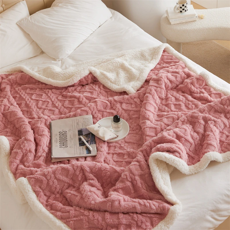 Simple Modern Ins Flannel Blanket Winter Thickened Warm Lamb Fleece Blanket Vintage Carved Sofa Casual Blanket
Simple Modern Ins Flannel Blanket Winter Thickened Warm Lamb Fleece Blanket Vintage Carved Sofa Casual Blanket