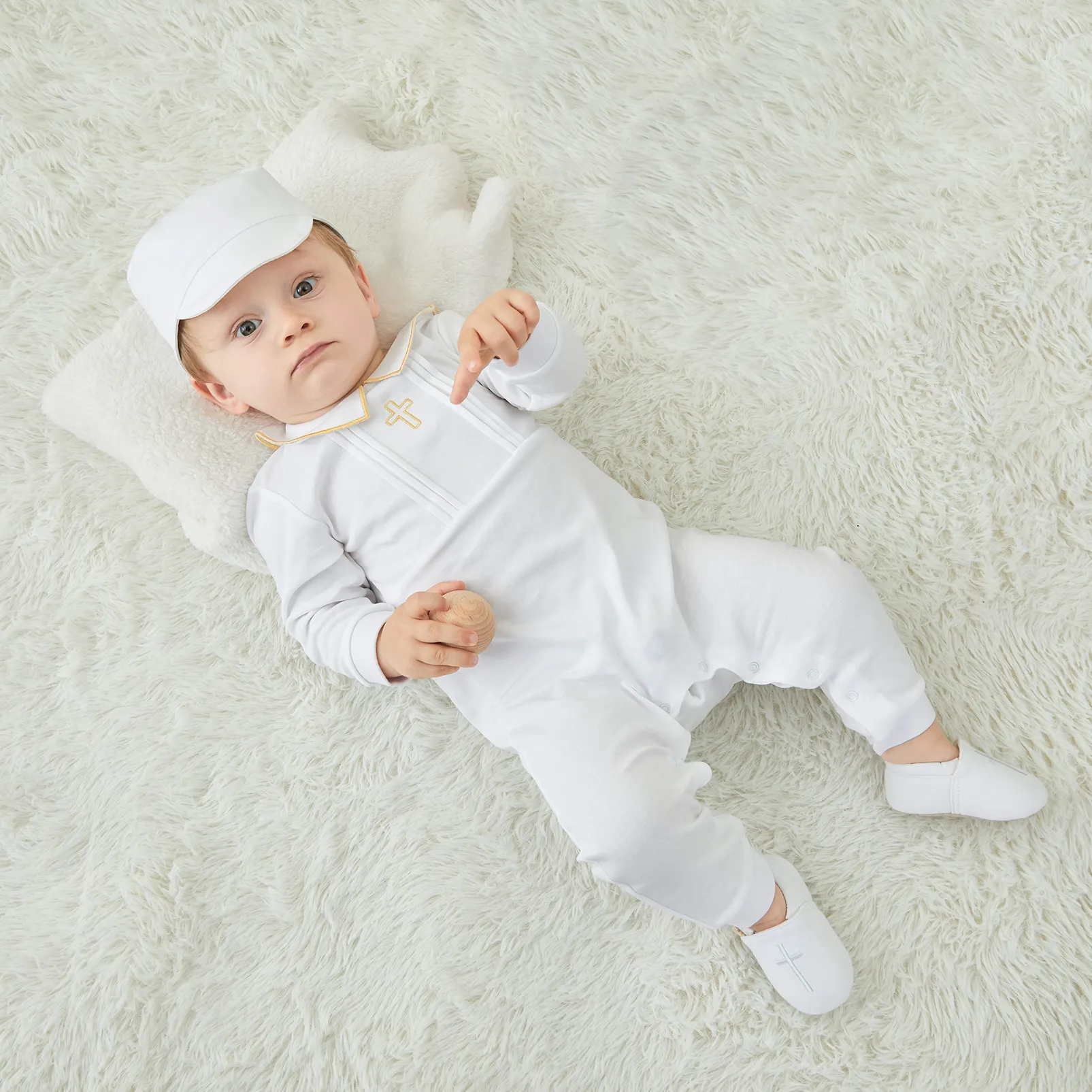 pureborn Baby Boy's Baptism Romper Christening Jumpsuit Organic Cotton Blessing Outfit for Infant Boys
pureborn Baby Boy's Baptism Romper Christening Jumpsuit Organic Cotton Blessing Outfit for Infant Boys