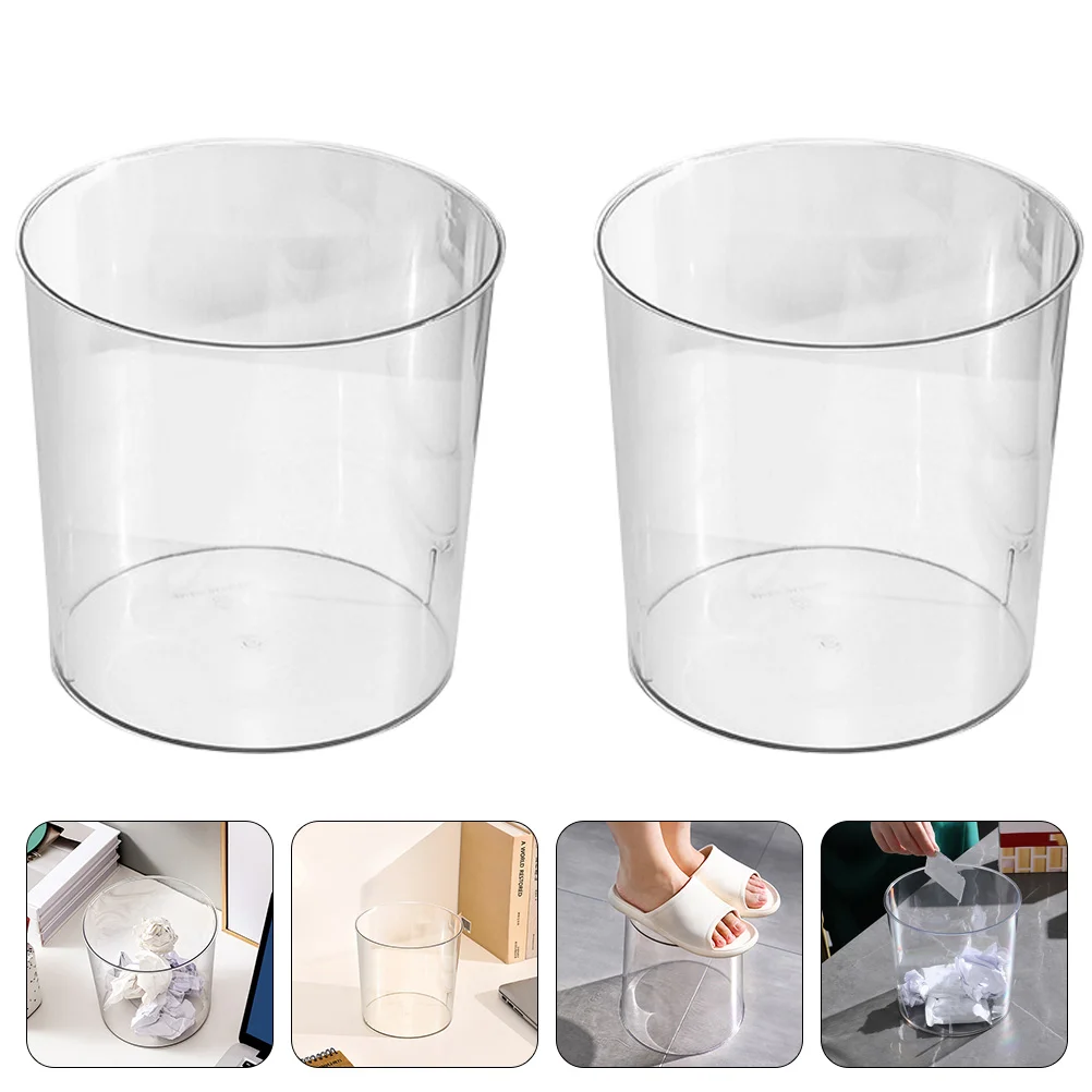 2 Pcs Garbage Can Transparent Trash Bin Round Large Capacity Household Kitchen Container Clear Toilet Paper Bucket Office
2 Pcs Garbage Can Transparent Trash Bin Round Large Capacity Household Kitchen Container Clear Toilet Paper Bucket Office