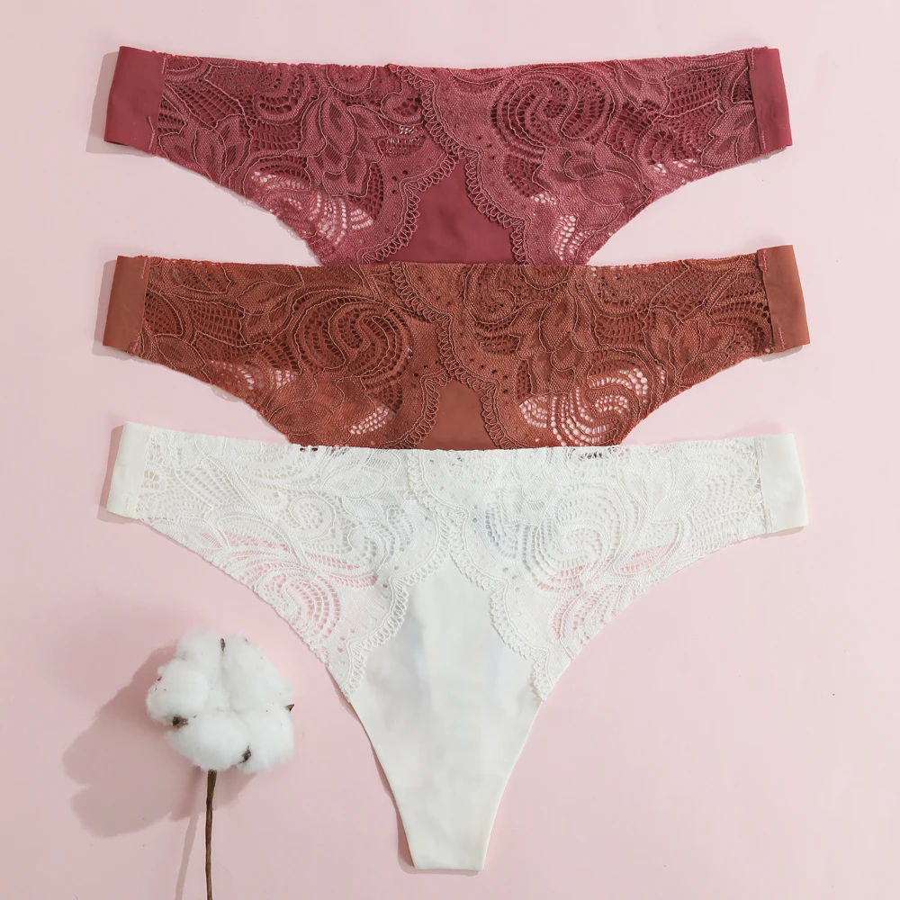 KISS WIFE Sexy Panties Ice Silk Thong Seamless Lace Underwear Women's Low Waist Comfortable New Ladies Cotton Panties
KISS WIFE Sexy Panties Ice Silk Thong Seamless Lace Underwear Women's Low Waist Comfortable New Ladies Cotton Panties