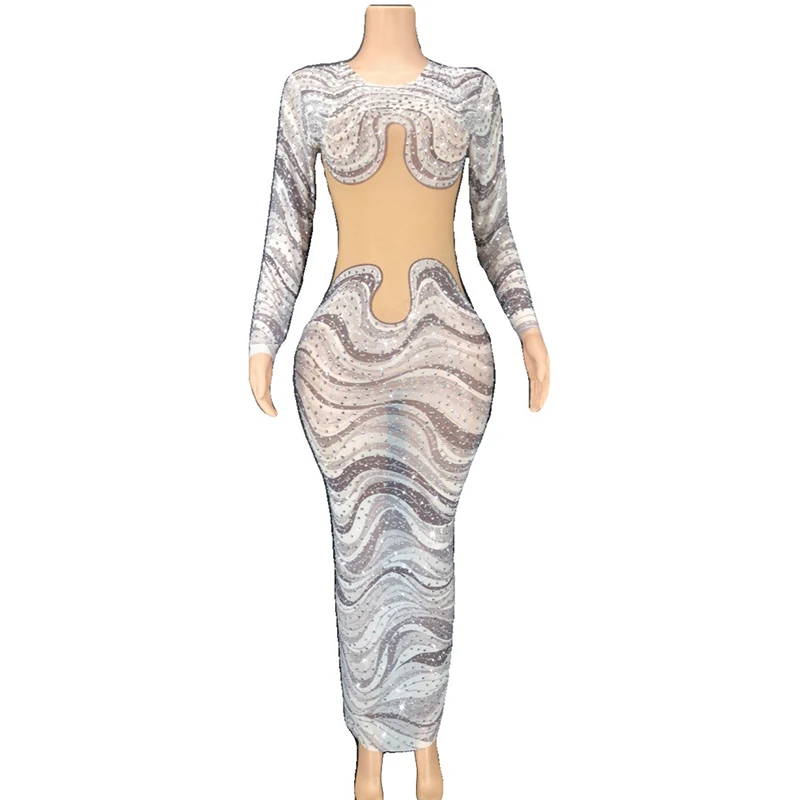 New Sexy Full Rhinestone Dress Hostess Show Party Banquet Nightclub Bar Singer Performance Costume
New Sexy Full Rhinestone Dress Hostess Show Party Banquet Nightclub Bar Singer Performance Costume