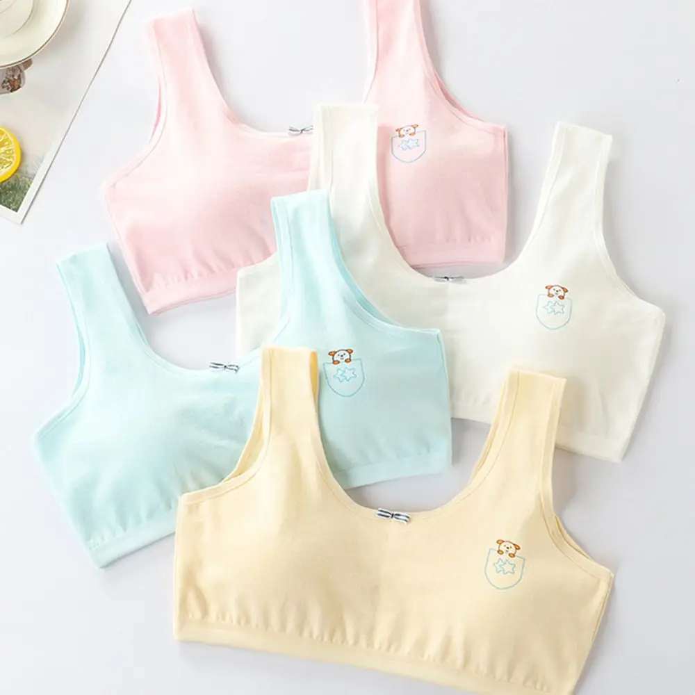 Cotton for 8-16years Anti-exhaust Crop Top Anti-peeping Girls Training Bra Bra with Sponge Students Vest Bra Teenager Girls Bra
Cotton for 8-16years Anti-exhaust Crop Top Anti-peeping Girls Training Bra Bra with Sponge Students Vest Bra Teenager Girls Bra