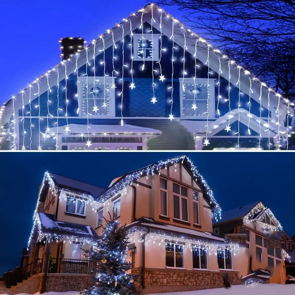 Christmas Decoration Outdoor 4M-40M Street Garland on the house Icicle Lights Outdoor Waterproof Curtain Fairy String Lights
Christmas Decoration Outdoor 4M-40M Street Garland on the house Icicle Lights Outdoor Waterproof Curtain Fairy String Lights