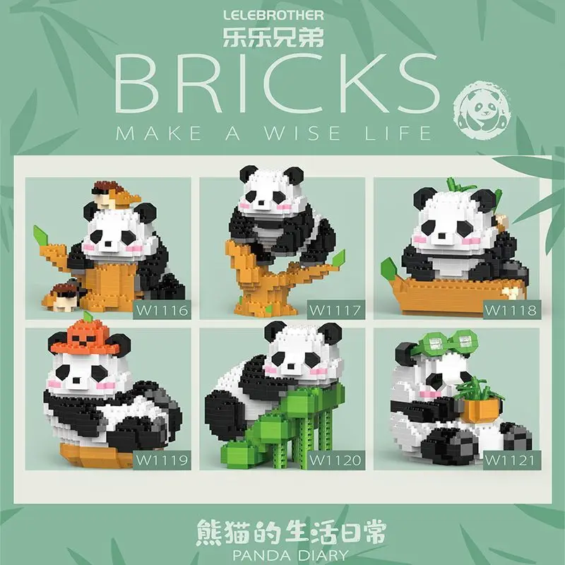 Chinese Style Creative DIY Assemable Panda Building Block, Cute Mini Animal Educational Boy Toys for Children, Brick Model Brick
Chinese Style Creative DIY Assemable Panda Building Block, Cute Mini Animal Educational Boy Toys for Children, Brick Model Brick
