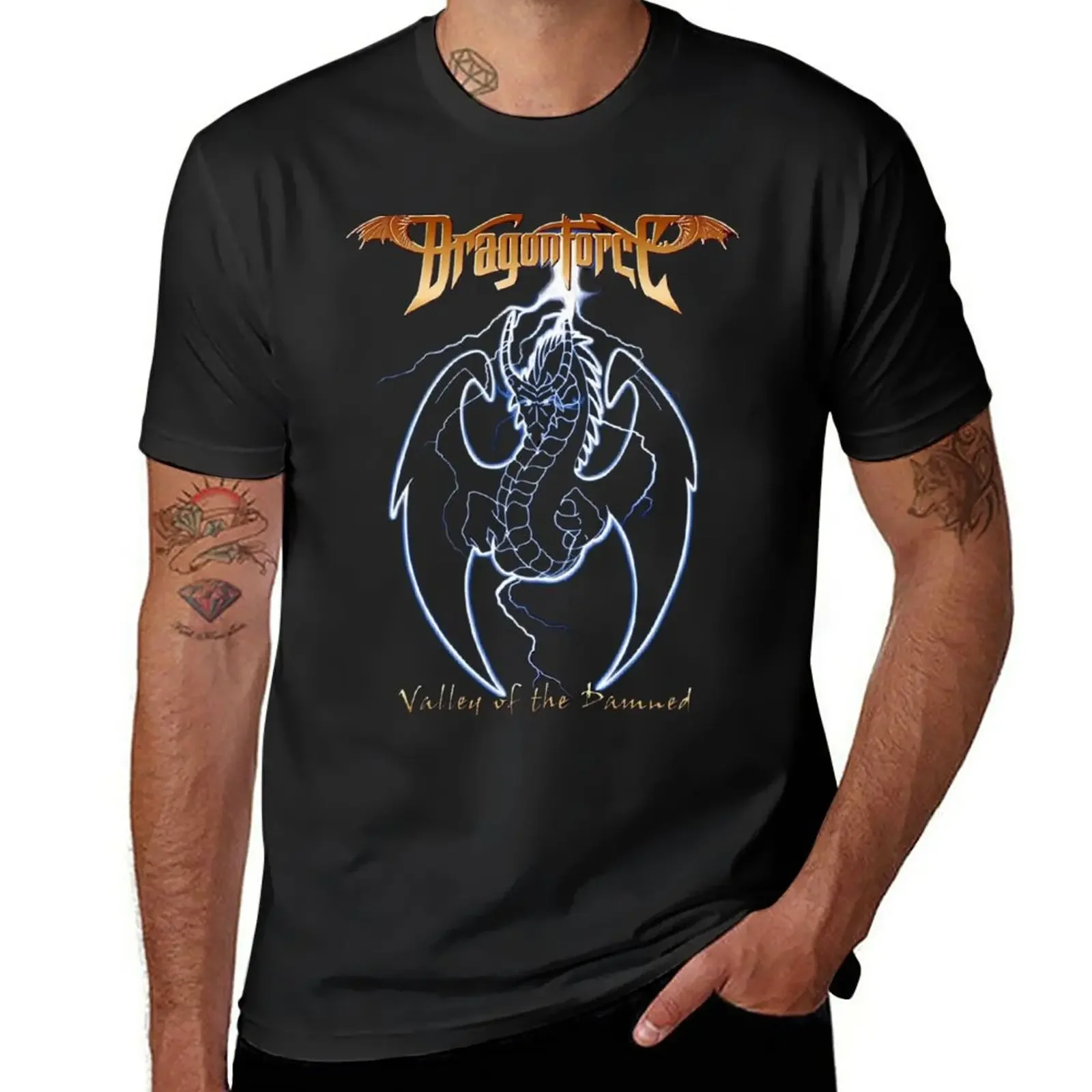 

Dragonforce - Valley of the Damned T-Shirt boys whites cute tops aesthetic clothes fruit of the loom mens t shirts