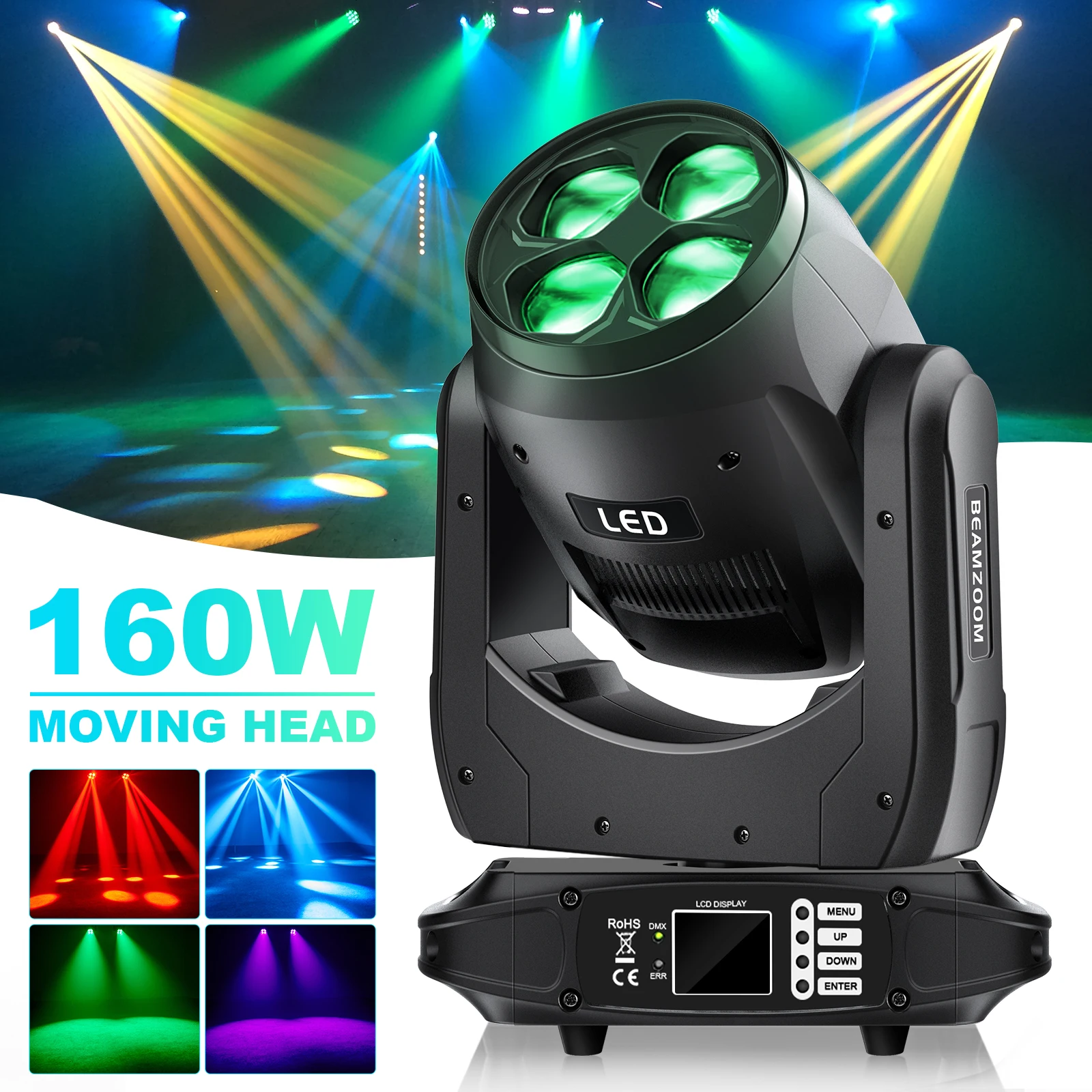 4IN1 Bee Eyes RGBW LED Beam Moving Head Light Zoom Effect Lighting Stage DJ Light Rotating Light for Show Party Club Bar Wedding
4IN1 Bee Eyes RGBW LED Beam Moving Head Light Zoom Effect Lighting Stage DJ Light Rotating Light for Show Party Club Bar Wedding