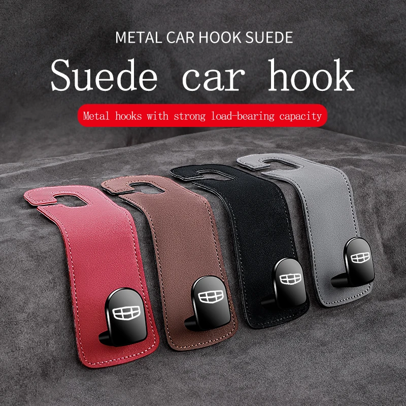 

Suede Car Seat Hook For Geely ZEEKR Cooley Emgrand Global Berlingo Backrest Headrest Hidden Car Hook Car Interior Accessories