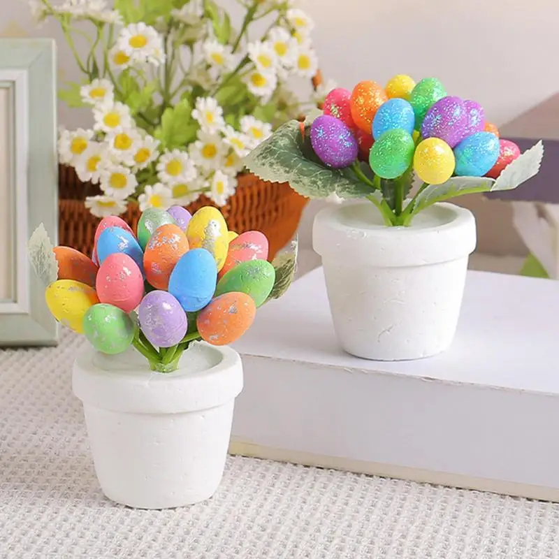 Artificial Easter Egg Flower Cute Colorful Foam Easter Egg New Easter Egg Artificial Table Ornament Unique Charming Easter Decor
Artificial Easter Egg Flower Cute Colorful Foam Easter Egg New Easter Egg Artificial Table Ornament Unique Charming Easter Decor