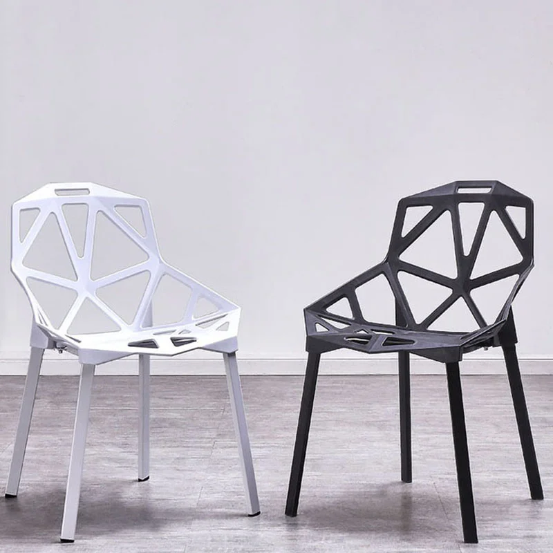 Modern Simple Chair Leisure Chair Nordic Dining Chair Creative Hander Geometric Chair Reception Waiting Outdoor Furniture
Modern Simple Chair Leisure Chair Nordic Dining Chair Creative Hander Geometric Chair Reception Waiting Outdoor Furniture