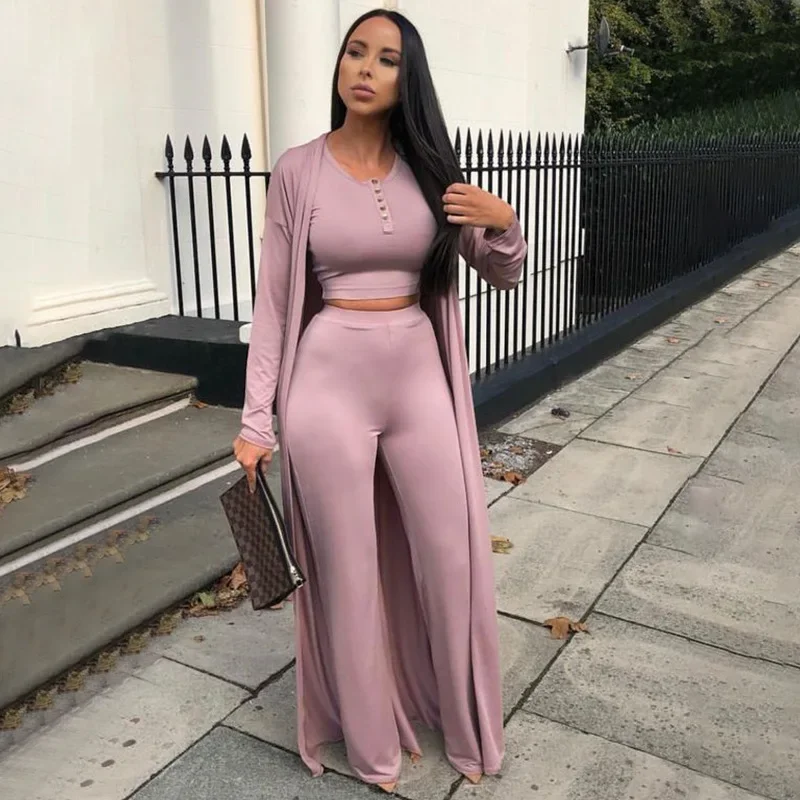2024 Women Long Sleeve Cardigan Cape Round Neck Vest Top Fashion Solid Color Casual Three Piece Set
2024 Women Long Sleeve Cardigan Cape Round Neck Vest Top Fashion Solid Color Casual Three Piece Set