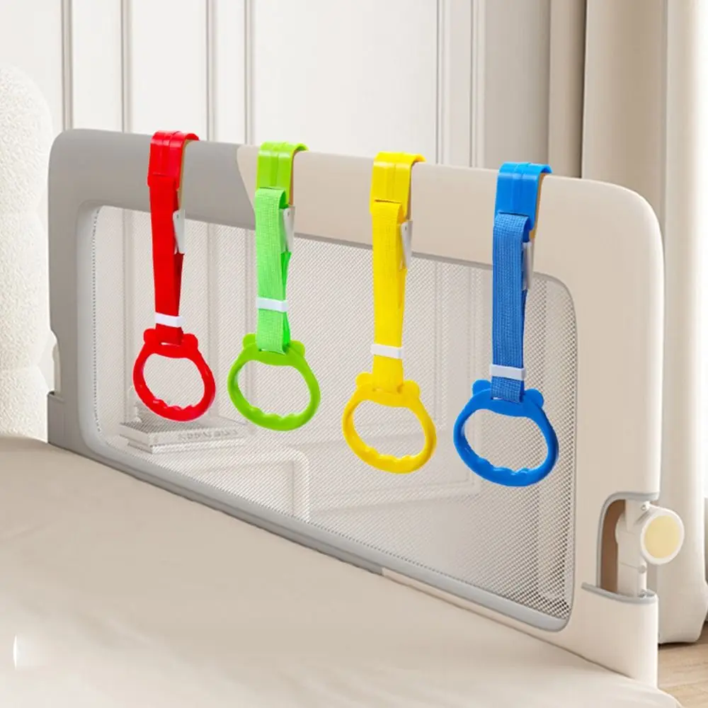 

Toddle Pull Ring For Playpen Infant Bed Crib Hanging Baby Learn to Stand Nursery Rings Hand Cot Kids Bed Playing Accessory