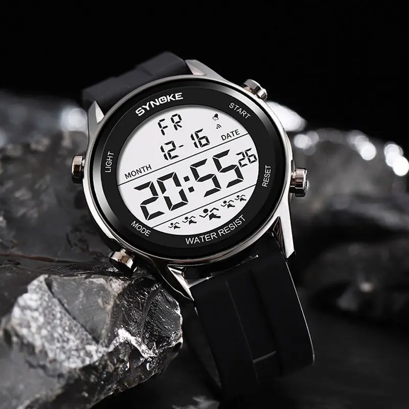 SYNOKE Watch for Men Fashion Outdoor Sports Watches 50M Waterproof Digital Wristwatch Military LED Relogio Masculino Male Clock 
SYNOKE Watch for Men Fashion Outdoor Sports Watches 50M Waterproof Digital Wristwatch Military LED Relogio Masculino Male Clock
