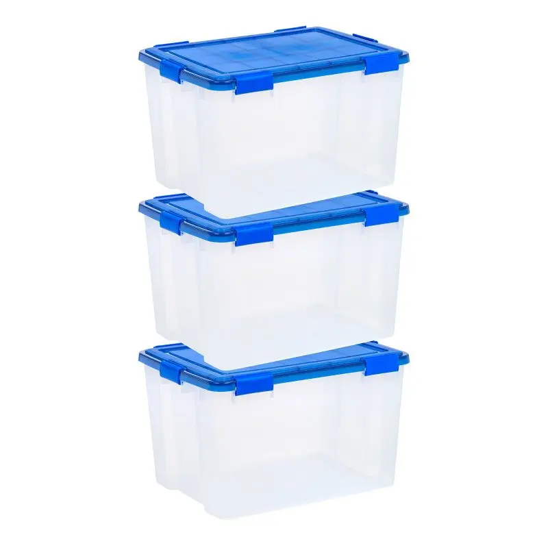 Plastic Storage Bin with Lid, 74qt Capacity, Set of 3 - Organize Your Home or Office with these Versatile and Durable Bins
Plastic Storage Bin with Lid, 74qt Capacity, Set of 3 - Organize Your Home or Office with these Versatile and Durable Bins