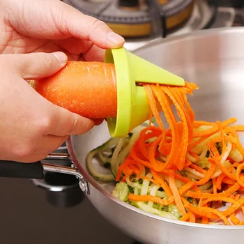 야채 과일 나선형 분쇄기 필러 도구, 다기능 수동 감자 당근 무 회전 강판 커터, 주방 액세서리