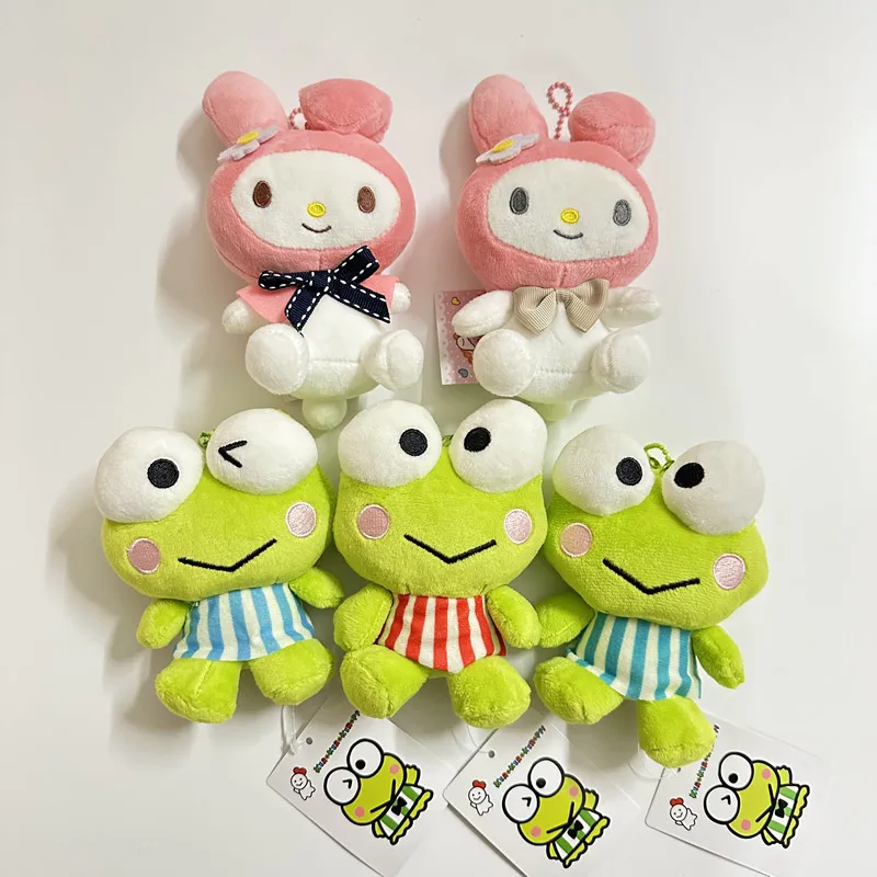 

Kero Kero Keroppi Sanrio My Melody Cartoon Plush Stuffed Doll Lovely Backpack Pendant Little Frog Key Chain Gifts for Boys Girls