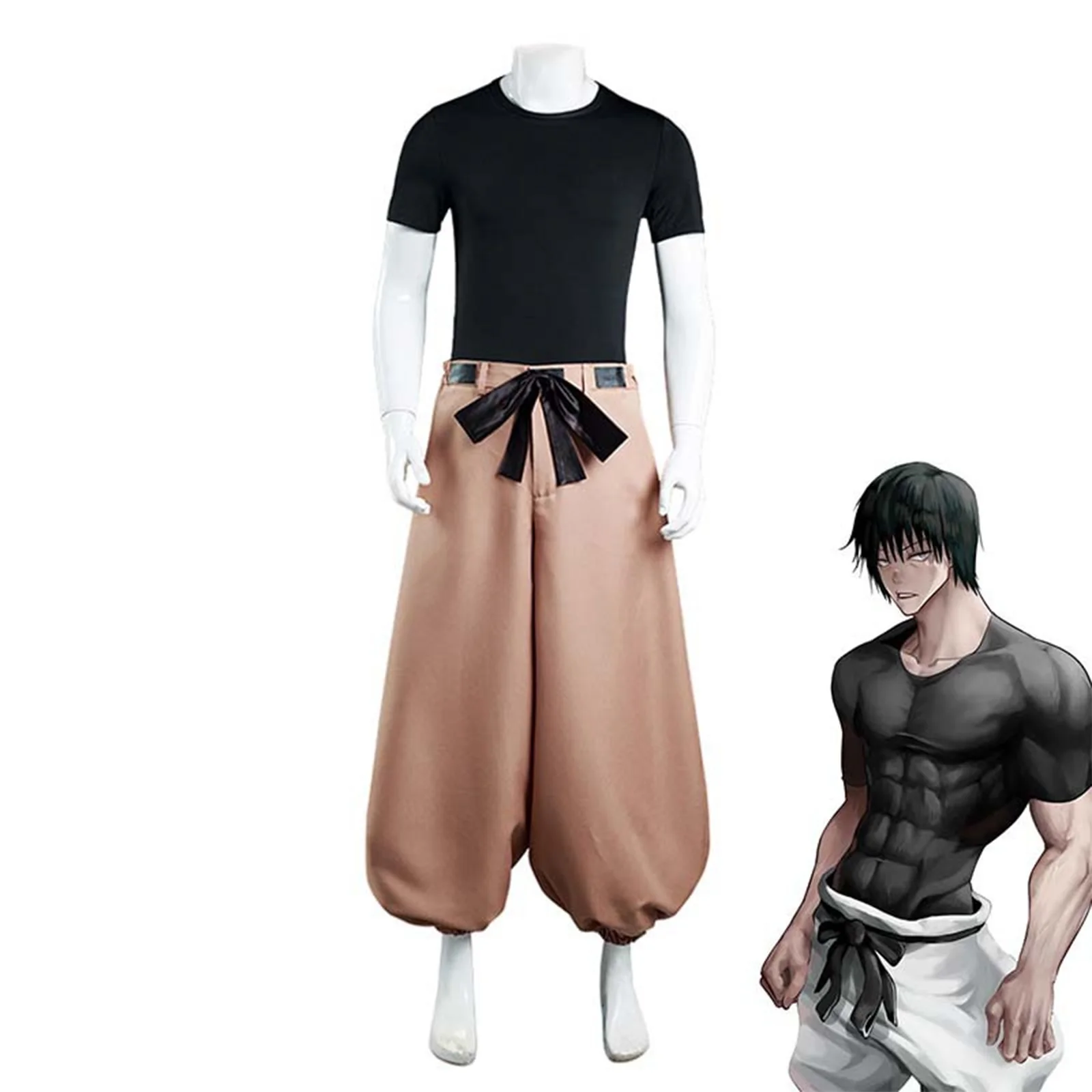 Anime Fushiguro Toji Cosplay Jujutsu Kaisen Costume Uniform Adult Short Sleeve Top Pants Halloween Party Clothing for Men
Anime Fushiguro Toji Cosplay Jujutsu Kaisen Costume Uniform Adult Short Sleeve Top Pants Halloween Party Clothing for Men