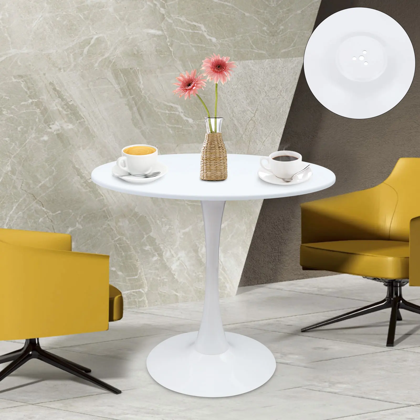 

Обеденный стол в скандинавском стиле, белый ресторанный рандомный стол для кафе и маникюра, круглые столы, современный журнальный столик, стол для отдыха, бесплатная доставка
