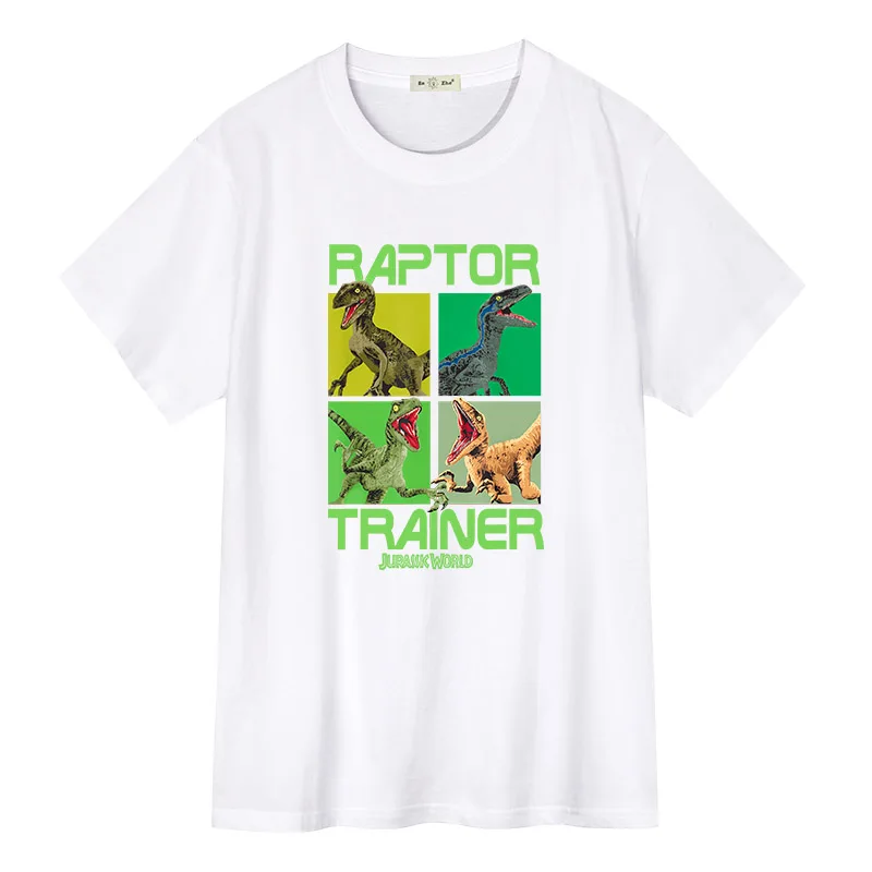 

Jurassic World Raptor Trainer Dino Boxes Летние футболки из 100% хлопка Уличная одежда Мужская футболка унисекс для мужчин и женщин Повседневные топы Футболки