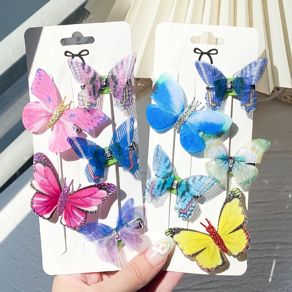 5Pcs/set Women Colorful Butterfly Hair Clips Girls Cartoon Hairpins Wedding Photography Fashion Headwear Bridal Hair Accessories
5Pcs/set Women Colorful Butterfly Hair Clips Girls Cartoon Hairpins Wedding Photography Fashion Headwear Bridal Hair Accessories