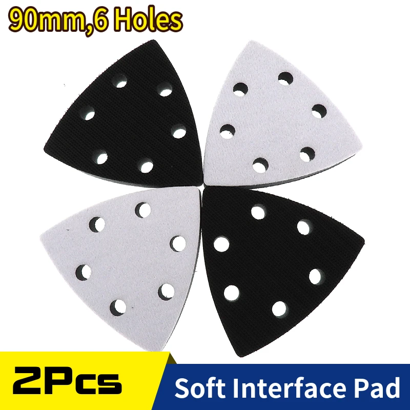 2Pcs Soft Interface Pad,90mm Hook Loop Foam Buffering Pad for 3-1/2 Inch Triangle Oscillating Multi Tool Sanding Pad Sandpaper
2Pcs Soft Interface Pad,90mm Hook Loop Foam Buffering Pad for 3-1/2 Inch Triangle Oscillating Multi Tool Sanding Pad Sandpaper