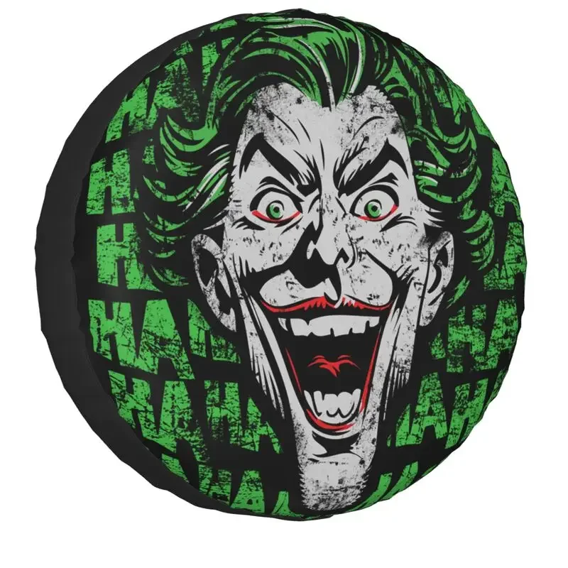 

Cartoon Joker Smile Spare Tire Cover for Jeep Mitsubishi Pajero Funny Clown SUV Trailer Car Wheel Protector 14" 15" 16" 17" Inch